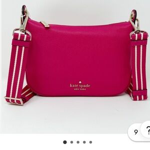 Like New Kate Spade Hot Pink Crossbody with 2 adjustable straps Bag